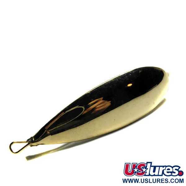 Vintage   Johnson Silver Minnow, 2/5oz Golden / Gold Plated fishing spoon #0280