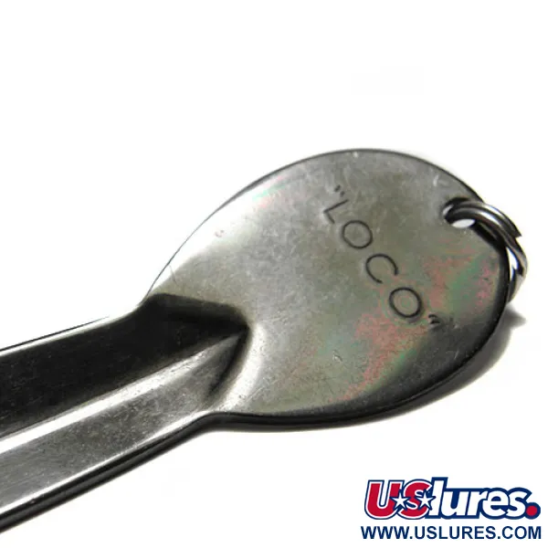 Vintage   Loco Luhr Jensen , 3/4oz Black / Hologram fishing spoon #0281