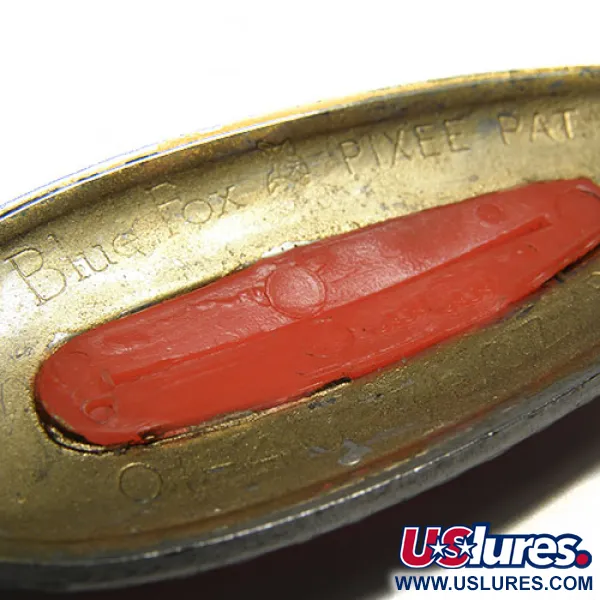 Vintage   Pixee Blue Fox, 3/4oz Nickel / Red fishing spoon #0288