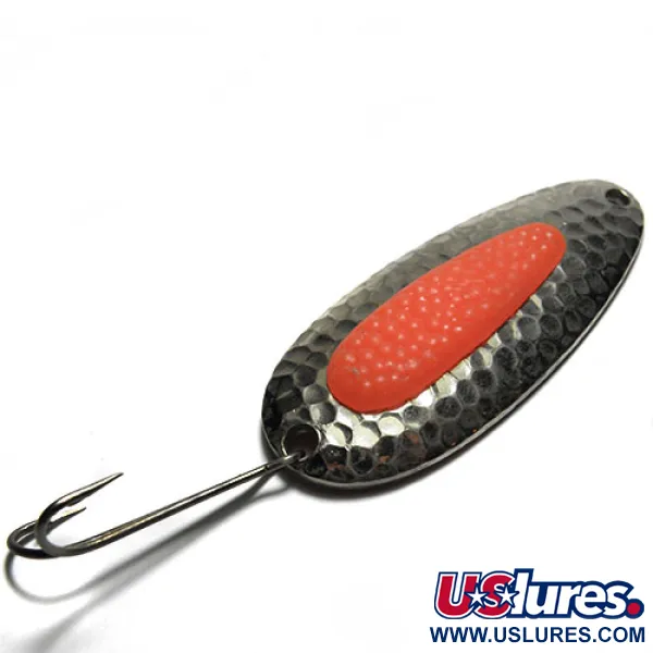 Vintage   Pixee Blue Fox, 3/4oz Nickel / Red fishing spoon #0288