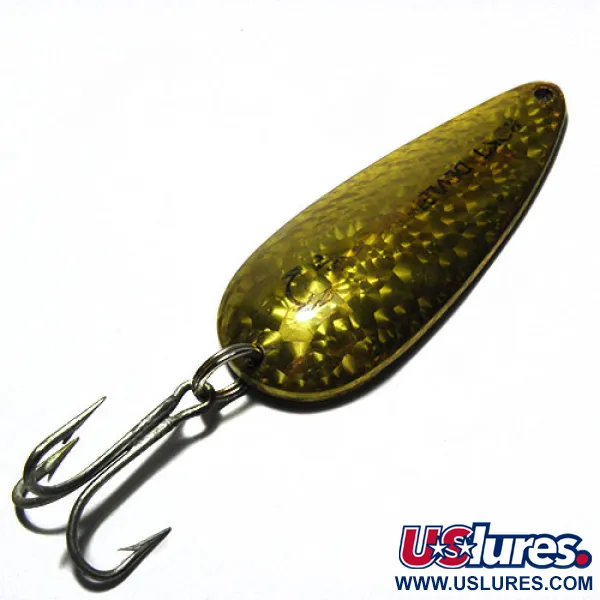 Vintage  Eppinger Dardevle Rok't Devlet, 1 1/4oz Crystal Golden Crystal fishing spoon #0300