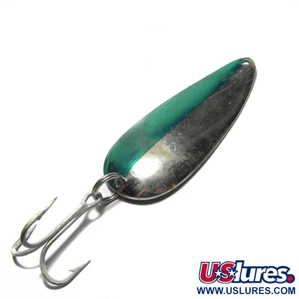 Vintage  Eppinger Dardevle Dardevlet 0304, 3/4oz Nickel / Green fishing spoon #0304