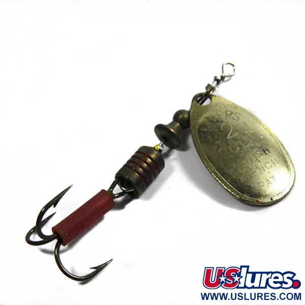 Vintage   Mepps Aglia 2, 3/16oz Brass spinning lure #0322