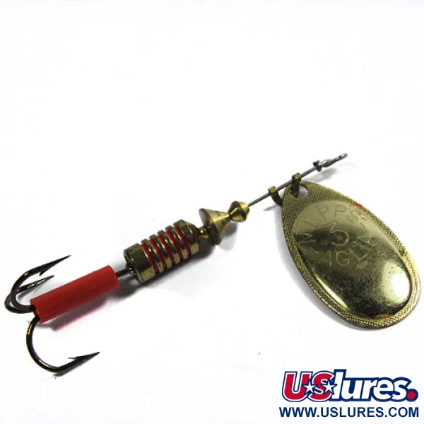 Vintage   Mepps Aglia 3, 1/4oz Brass spinning lure #0323
