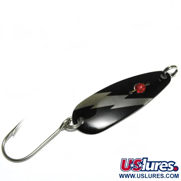 Vintage  Eppinger Red Eye Evil Eye, 1/8oz Black / Nickel fishing spoon #0364