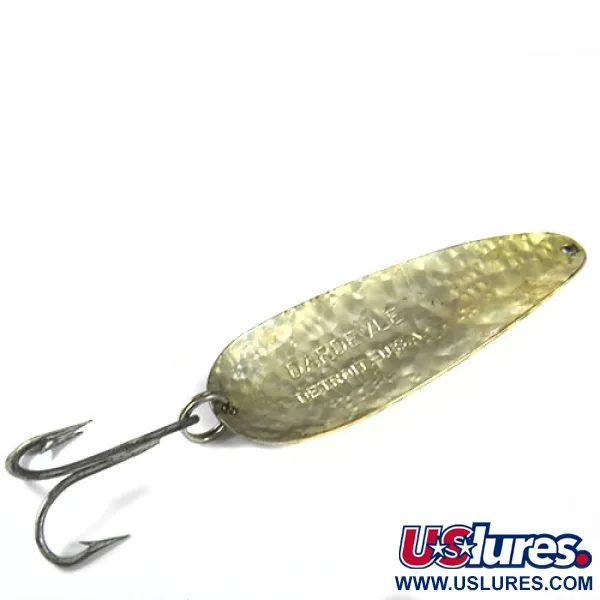 Vintage  Eppinger Dardevle , 1oz Crystal (Scale Silver)  fishing spoon #0382