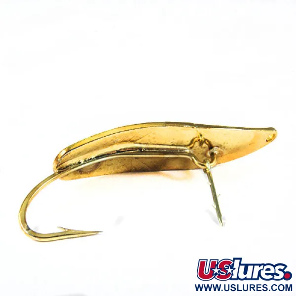 Vintage   Mepps Timber Doodle 0, 1/4oz Gold fishing spoon #0388