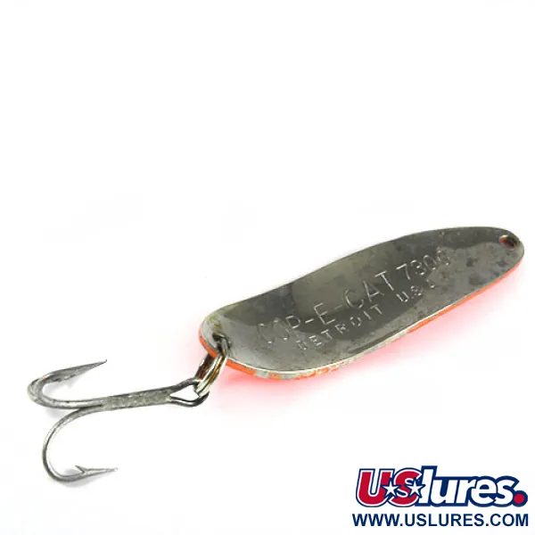 Vintage  Eppinger Dardevle Cop-E-Cat, 1/3oz Orange / Black fishing spoon #0393