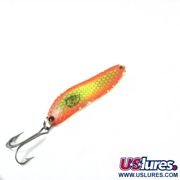 Vintage  Eppinger Dardevle Cop-E-Cat, 1/3oz Scale / Yellow / Orange fishing spoon #0400