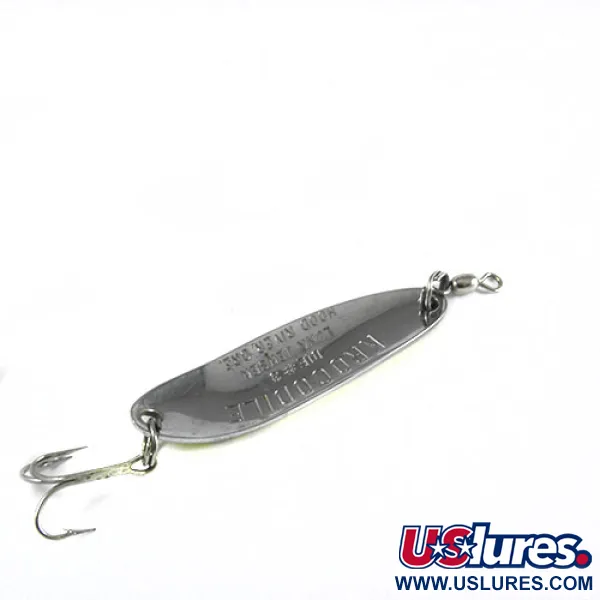 Vintage  Luhr Jensen Krocodile Die #3, 1/3oz Yellow / Red / Black fishing spoon #0403