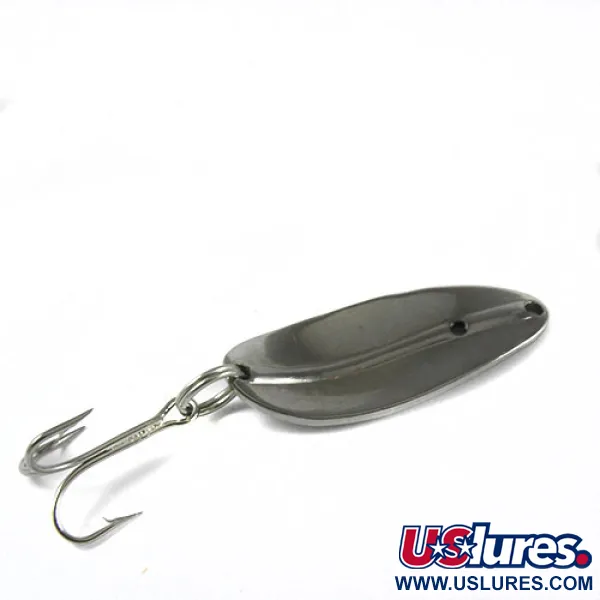 Vintage  TODDCO Main liner , 2/5oz Nickel / Green fishing spoon #0406