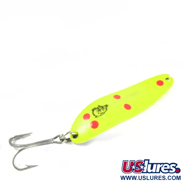 Vintage  Eppinger Dardevle Cop-E-Cat 7300, 1/3oz Yellow / Red fishing spoon #0425