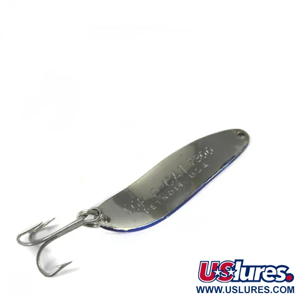 Vintage  Eppinger Dardevle Cop-E-Cat 7300, 1/3oz Nickel / Blue fishing spoon #0428