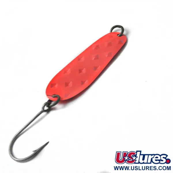 Vintage  Luhr Jensen Alpena Diamond , 1/4oz Orange / Black fishing spoon #0438