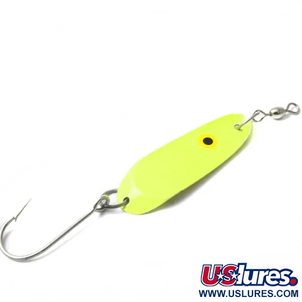 Vintage   Andy Reekers 3, 3/16oz Yellow / Red fishing spoon #0440