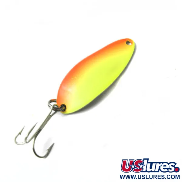 Vintage  Seneca Little Cleo (Hula Girl) , 1/3oz Yellow / Orange fishing spoon #0442