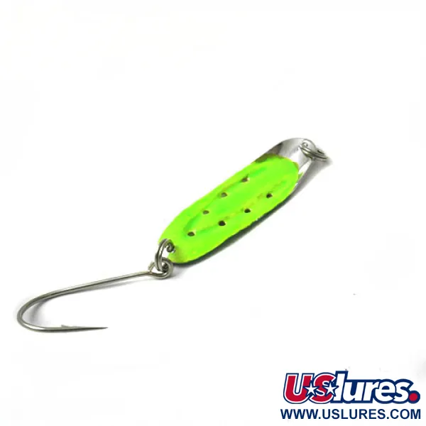 Vintage  Lake Products Charger, 1/4oz Green / Yellow fishing spoon #0443