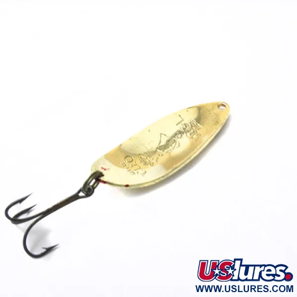 Vintage  Seneca Little Cleo (Hula Girl) , 1/2oz Red / Golden fishing spoon #0464