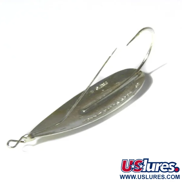 Vintage   Johnson Silver Minnow Weedless, 3/5oz Silver fishing spoon #0475