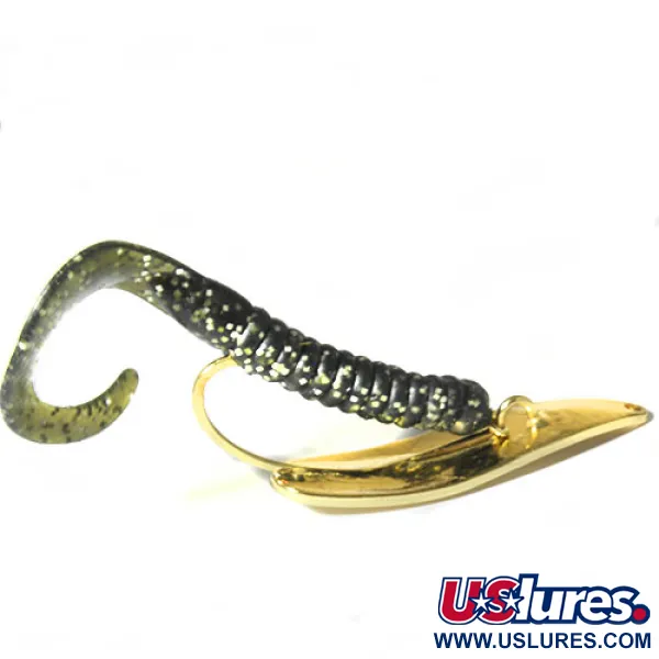 Vintage   Mepps Timber Doodle 0, 1/4oz Gold fishing spoon #0490