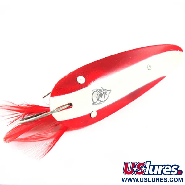  Eppinger Weedless Dardevle, 1oz Red / White fishing spoon #0514