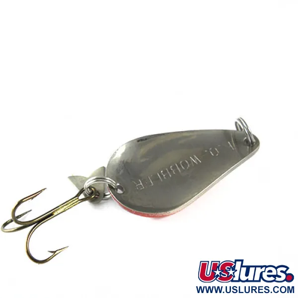  Acme K.O. Wobbler, 1/2oz Red / White fishing spoon #0516