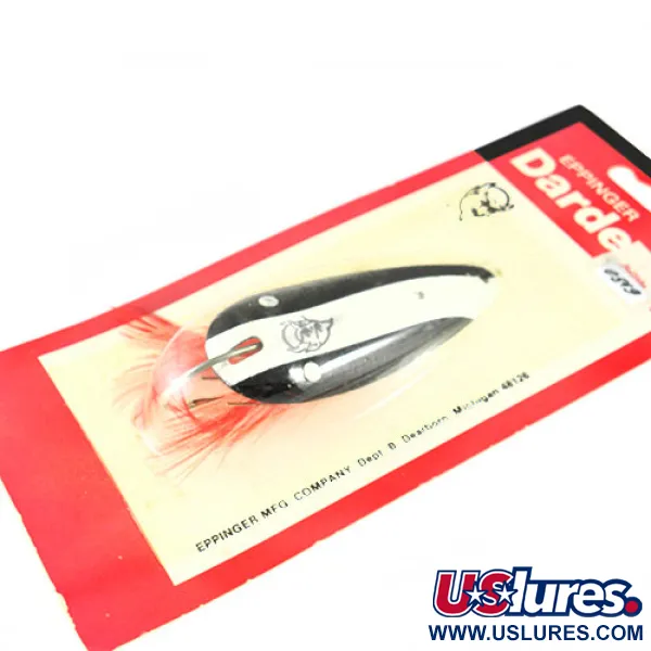  Eppinger  Weedless Dardevle Dardevlet, 3/4oz Black / White fishing spoon #0542