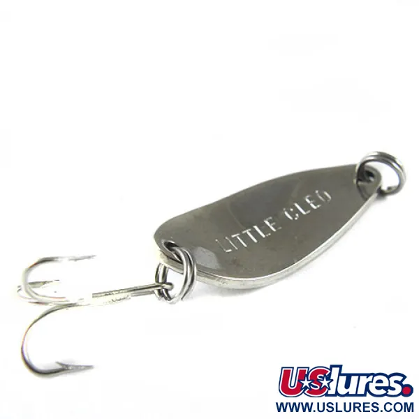 Vintage  Seneca Little Cleo, 3/16oz Nickel / Blue fishing spoon #0528