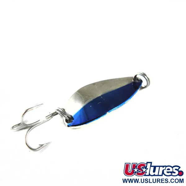 Vintage  Seneca Little Cleo, 3/16oz Nickel / Blue fishing spoon #0528