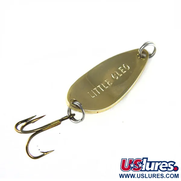 Vintage  Seneca Little Cleo, 3/16oz Gold fishing spoon #0529