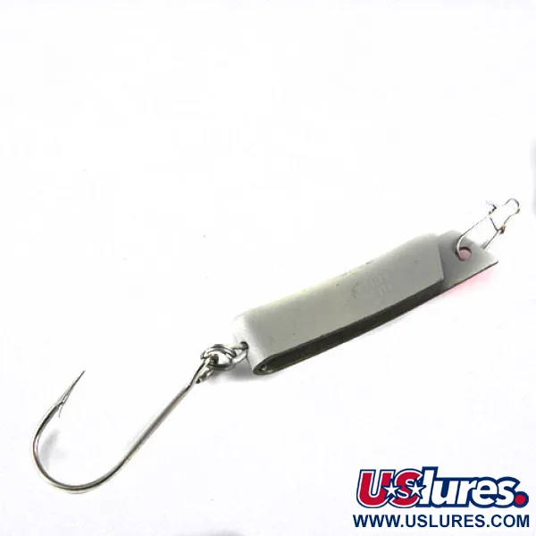 Vintage  South Bend Super-Duper 506, 1/4oz White / Red fishing spoon #0539