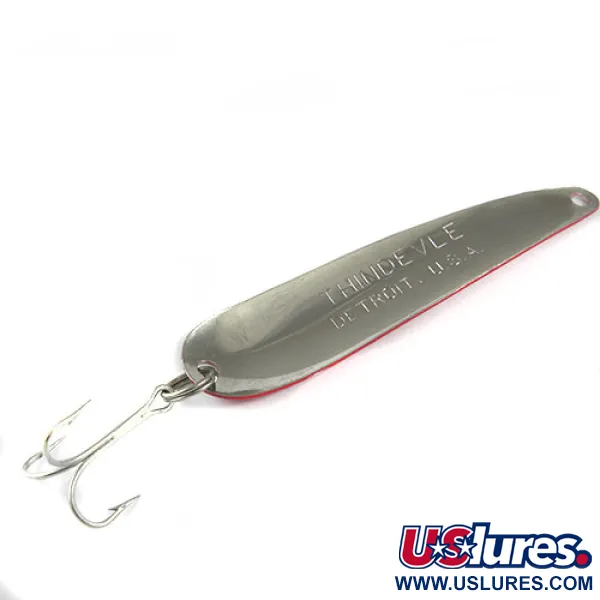 Eppinger Dardevle ThinDevle, 2/5oz Red / White fishing spoon #0541