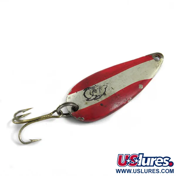 Vintage  Eppinger Dardevle Spinnie, 1/3oz Red / White fishing spoon #0548