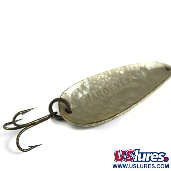 Vintage  Eppinger Dardevle Spinnie, 1/3oz Crystal (Silver Scale)  fishing spoon #0549