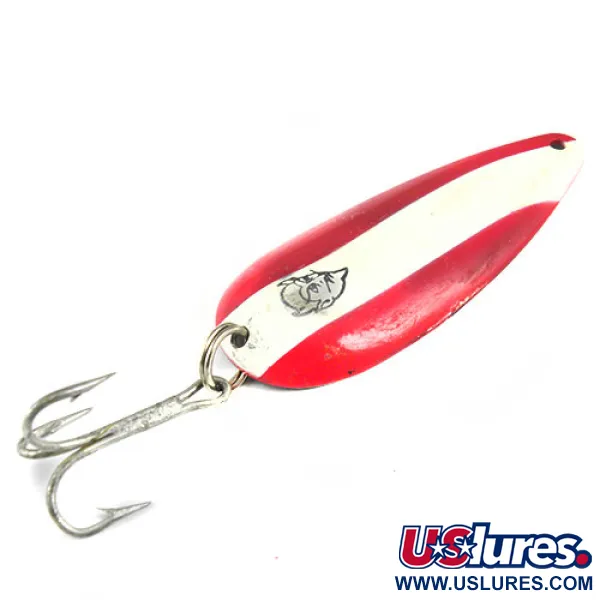 Vintage  Eppinger Dardevle Dardevlet , 3/4oz Red / White fishing spoon #0554