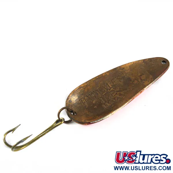 Vintage  Eppinger Dardevle Imp, 2/5oz Red / White fishing spoon #0564