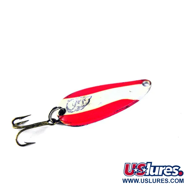 Vintage  Eppinger Dardevle Midget, 3/16oz Red / White fishing spoon #0578