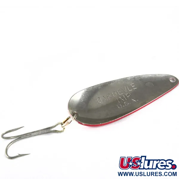 Vintage  Eppinger Dardevle Imp, 2/5oz Red / White fishing spoon #0579