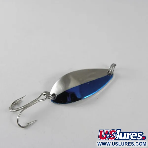 Vintage  Seneca Little Cleo, 3/16oz Nickel / Blue fishing spoon #0588