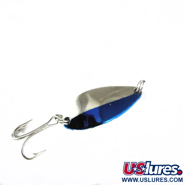 Vintage  Seneca Little Cleo, 3/16oz Nickel / Blue fishing spoon #0588