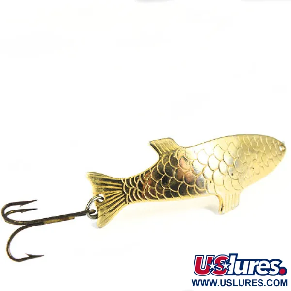 Vintage  Acme Phoebe 0597, 1/2oz Gold fishing spoon #0597