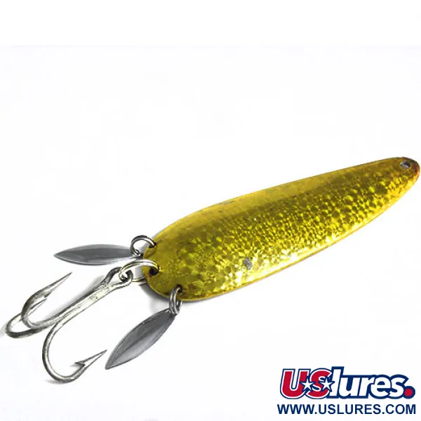 Vintage  Eppinger Dardevle Klicker, 1oz Crystal (Golden Scale)  fishing spoon #0607