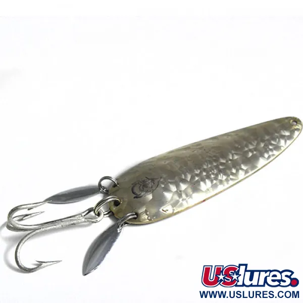 Vintage  Eppinger Dardevle Klicker, 1oz Crystal (Silver Scale)  fishing spoon #0610