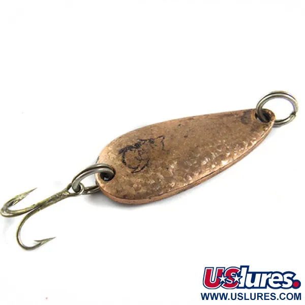Vintage  Eppinger Dardevle Midget, 3/16oz Crystal Bronze (Brass) fishing spoon #0612