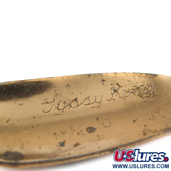 Vintage  Weller GYPSY KING 0, 2/5oz Copper fishing spoon #0619
