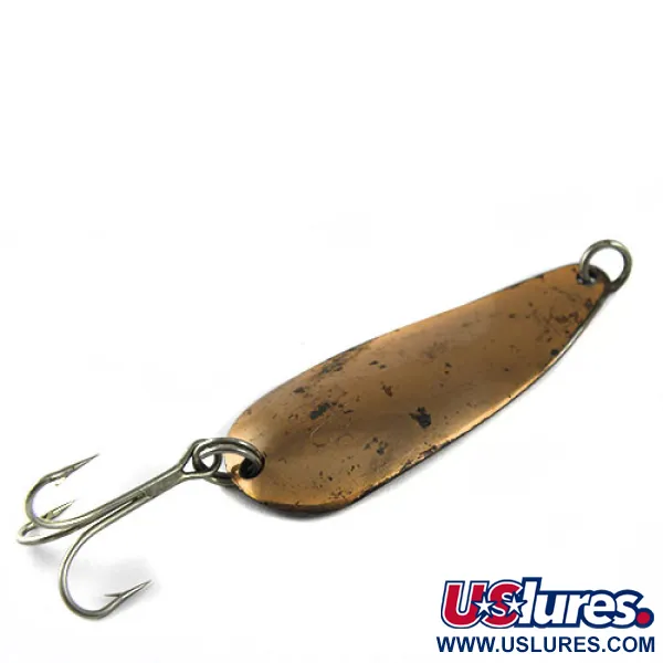 Vintage  Weller GYPSY KING 0, 2/5oz Copper fishing spoon #0619