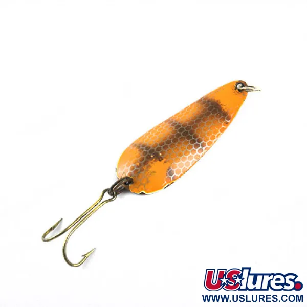Vintage  Eppinger Dardevle Trout Imp, 1/4oz Pike Orange / Scale fishing spoon #0620