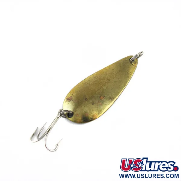 Vintage  Weller GYPSY KING S 0, 1/4oz Brass fishing spoon #0621