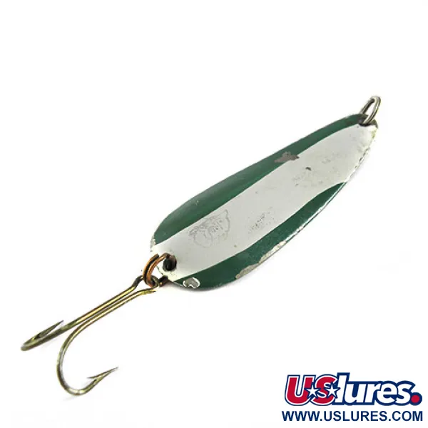 Vintage  Eppinger Dardevle Imp, 2/5oz White / Green fishing spoon #0625