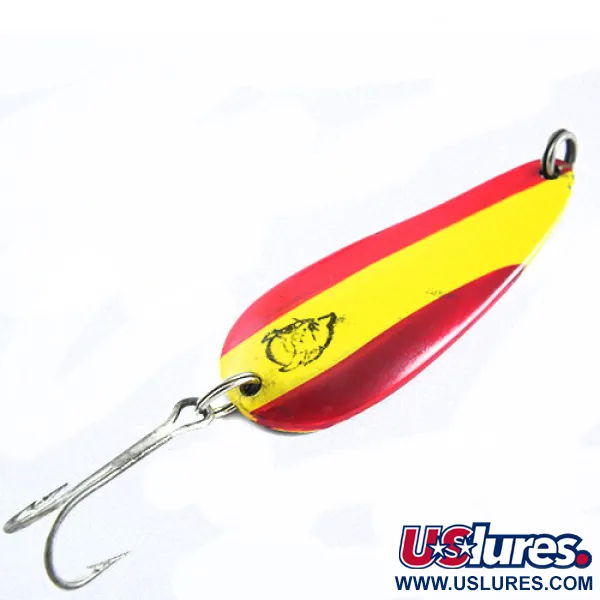 Vintage  Eppinger  Dardevle Imp, 2/5oz Yellow / Red fishing spoon #0640